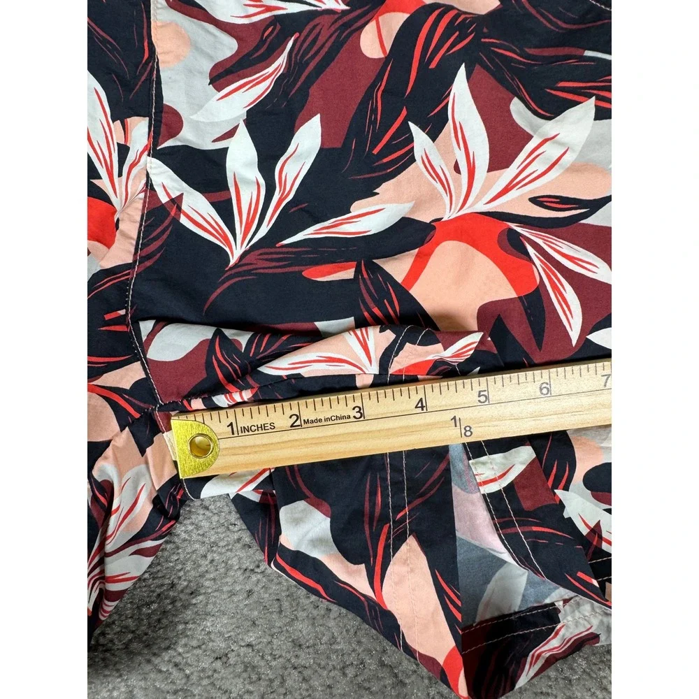 Columbia PFG Backcast III Floral Water Shorts Mens Large Red Black XG8119
